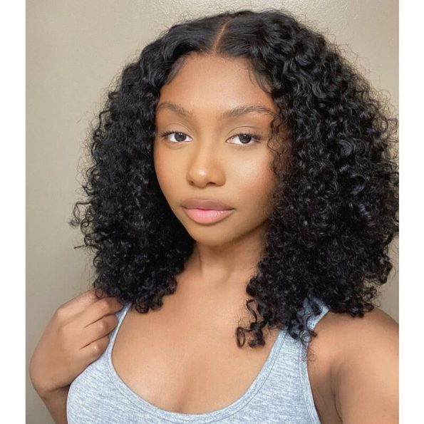 Short Pixie Bob Cut Human Hair Wigs Remy Jerry Curly Bob Wigs For Black Women Same Video Wigs