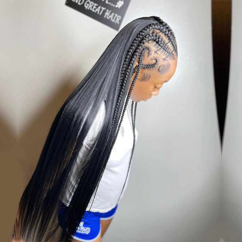 Silky Straight Bulk Hair Extensions for Braiding
