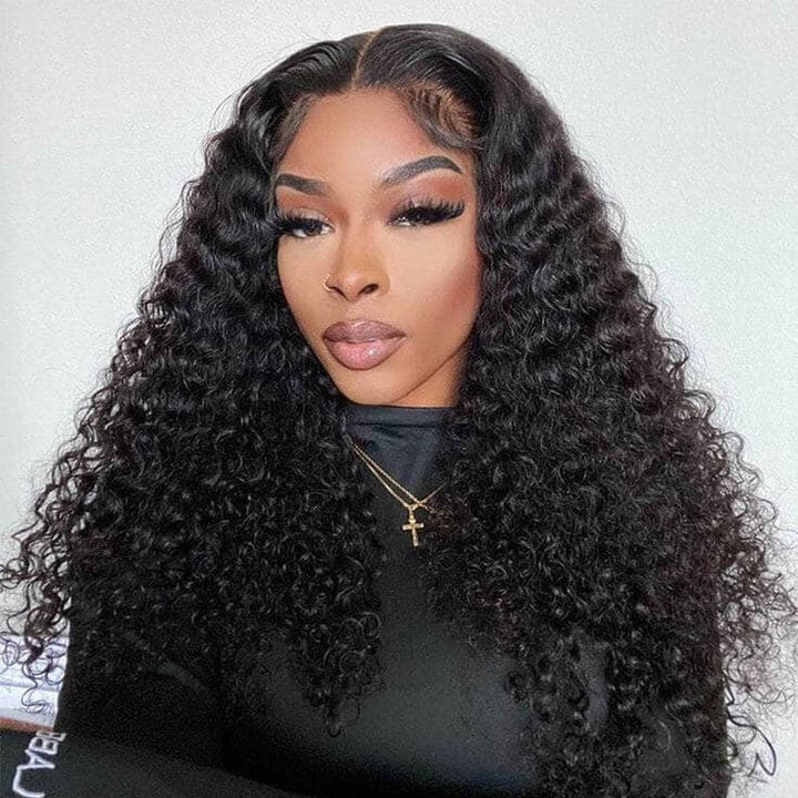 Put On & Go Pre Cut 5x5 Lace Deep Wave Glueless Ready to Wear Wig with Pre Plucked Hairline