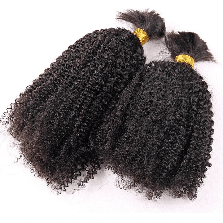 Bulk Human Hair For Braiding Afro Kinky Curly Boho Knotless styles