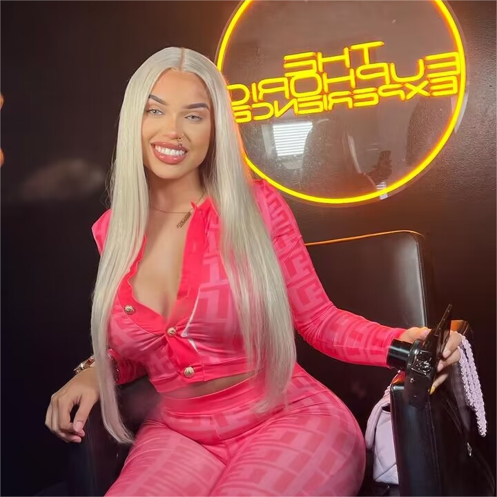 613 Blonde Lace Front Human Hair Wigs Straight Transparent 13x4 13x6 Lace Frontal Wig 180% Density