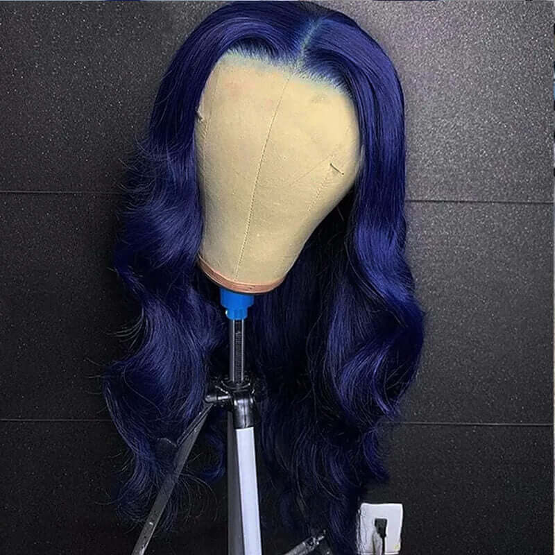 Flawless Blue BlingHair Body Wave Human Hair Wigs Pre Plucked With Baby Hair