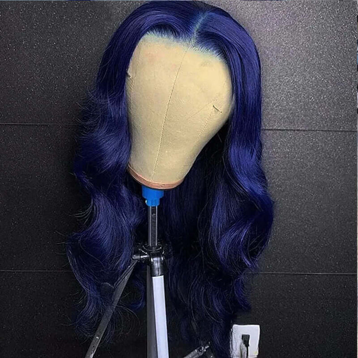 Flawless Blue BlingHair Body Wave Human Hair Wigs Pre Plucked With Baby Hair