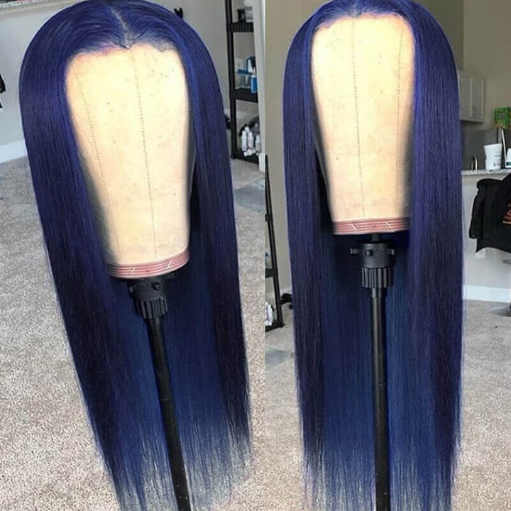 Flawless Blue BlingHair Body Wave Human Hair Wigs Pre Plucked With Baby Hair