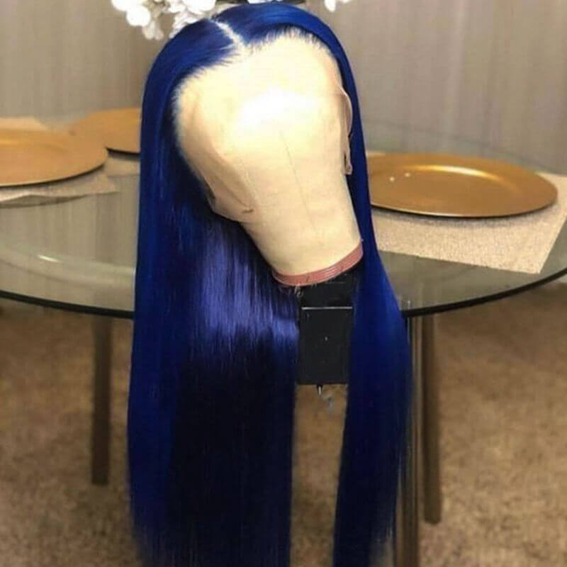 Flawless Blue BlingHair Body Wave Human Hair Wigs Pre Plucked With Baby Hair