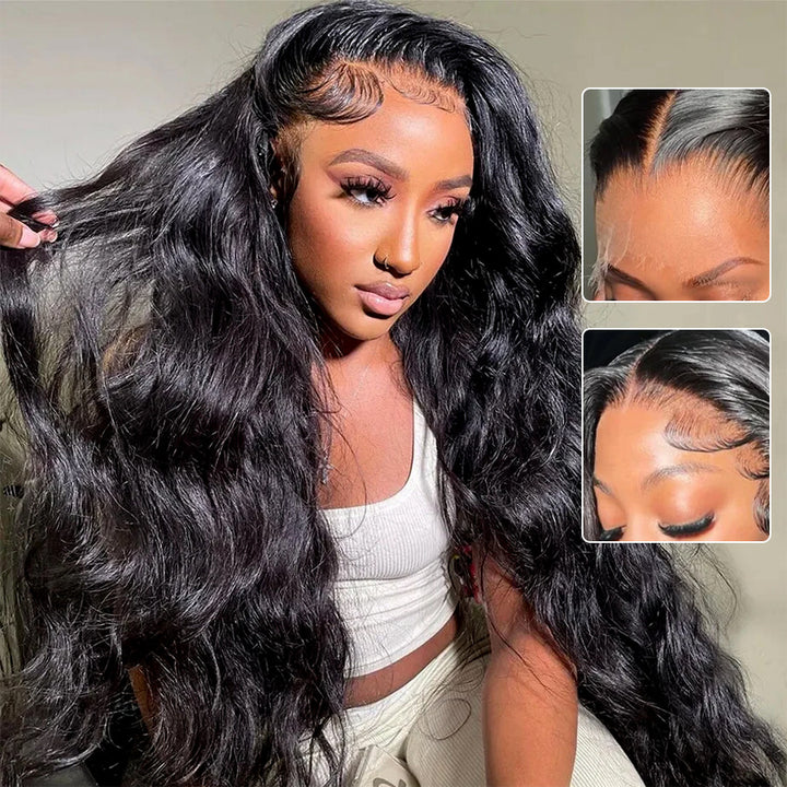 Breathable Soft Human Hair Body Wave 13x4 13x6 HD Lace Front Wig Melted All Skin