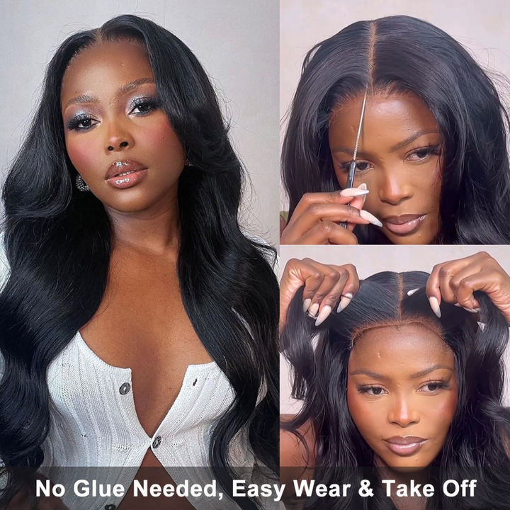 Super Sale Wear Go Wig Pre Cut 6x4 Body Wave Glueless Wig Pre Plucked Human Hair Wig