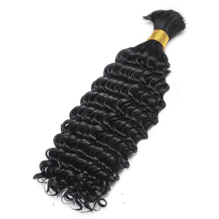 Deep Wave Bulk Hair Extensions for Braiding