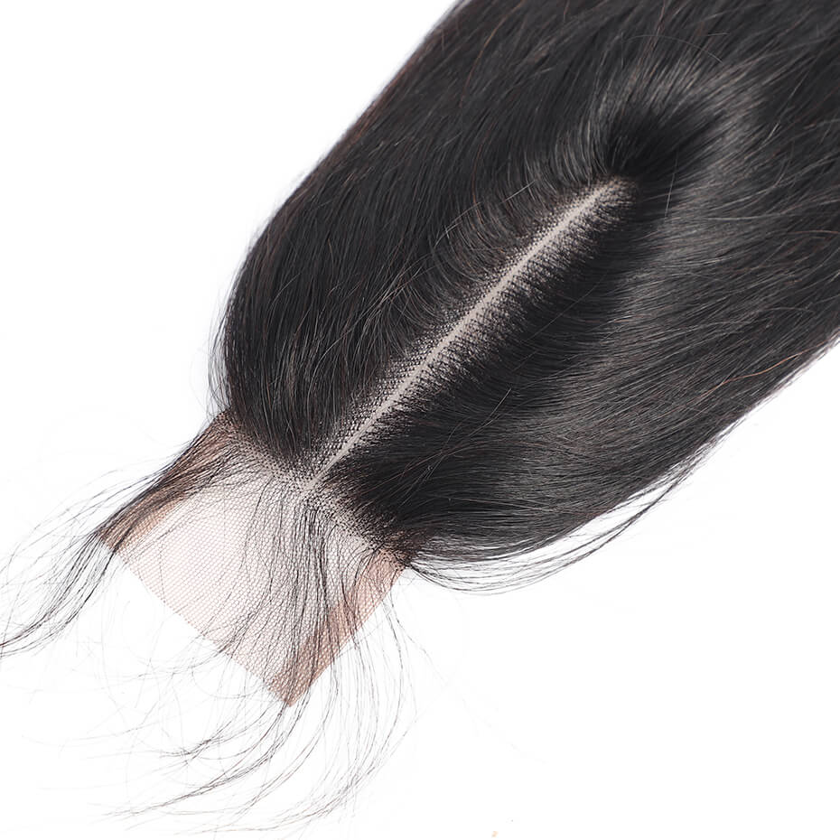 Body Wave 2x6  Lace Closure Middle Part Natural Color Human Hair Closure bling hair