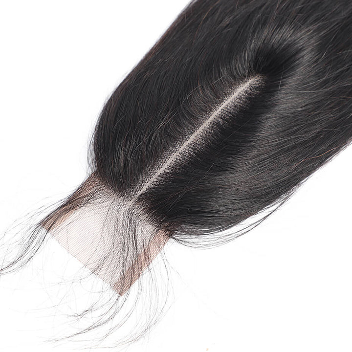 Body Wave 2x6  Lace Closure Middle Part Natural Color Human Hair Closure bling hair