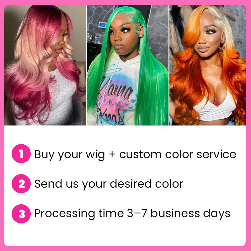 Custom Color Wig Dyeing Service