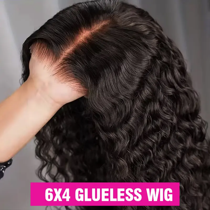 Bling Hair Fashion 13x4 13x6 Deep Wave HD Lace Front Wig Human Hair 180% density Transparent Lace Frontal Wigs For Women Real Hair Wigs PrePlucked Lace Front Wig
