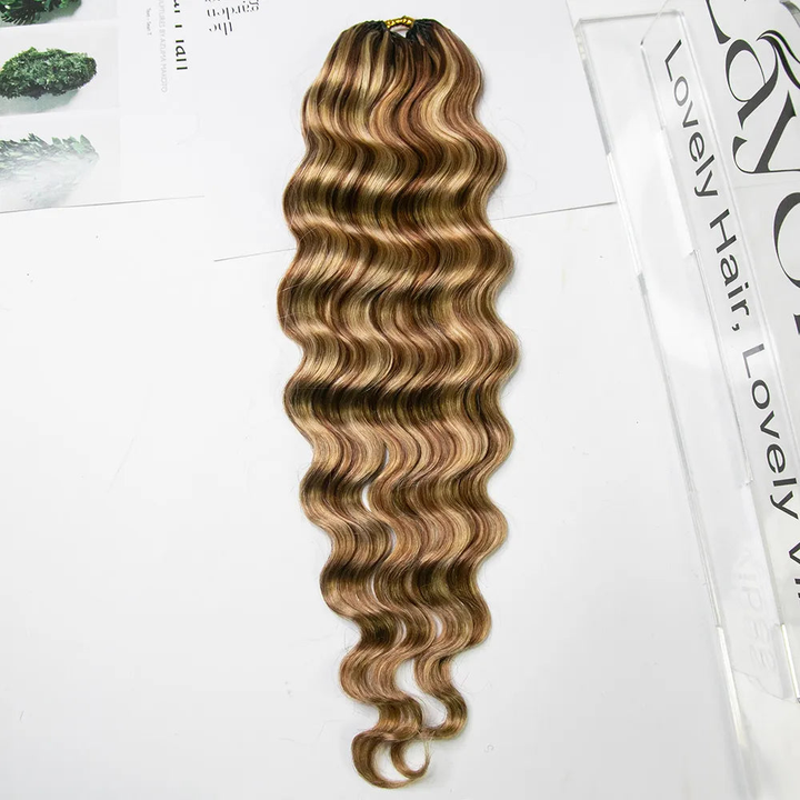Bling Hair New In #27/30/613 Mixed Color Loose Deep Wave Feather Crochet Human Hair Extensions