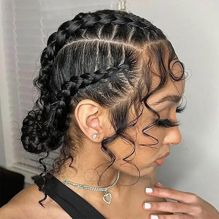 Bling Hair Full Lace Human Hair Wigs Brazilian Straight Transparent Lace Wig for Braids 150% Density