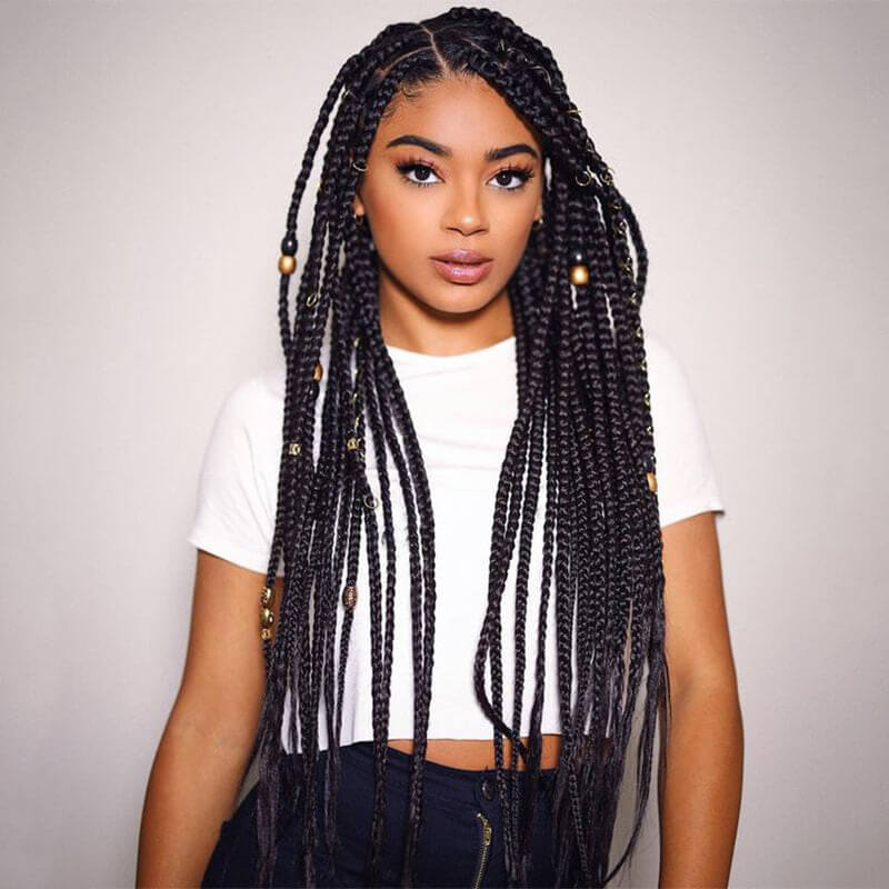 Kinky Straight Bulk Hair Extensions for Braiding