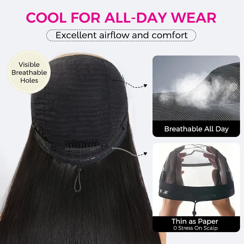 Deep Wave Pull Go Glueless 13x6 13x4 Full Lace Frontal Human Hair Wigs