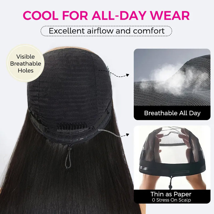 Deep Wave Pull Go Glueless 13x6 13x4 Full Lace Frontal Human Hair Wigs