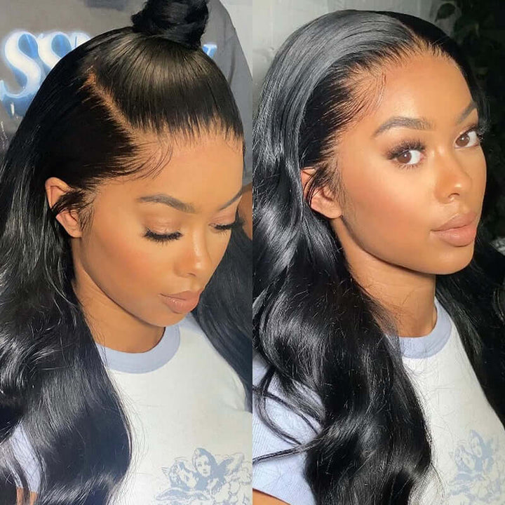 Breathable Soft Human Hair Body Wave 13x4 13x6 HD Lace Front Wig Melted All Skin