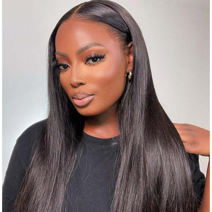 Ready to Wear Straight Out of the Box Glueless Lace Closure Wig with Pre Cut Lace