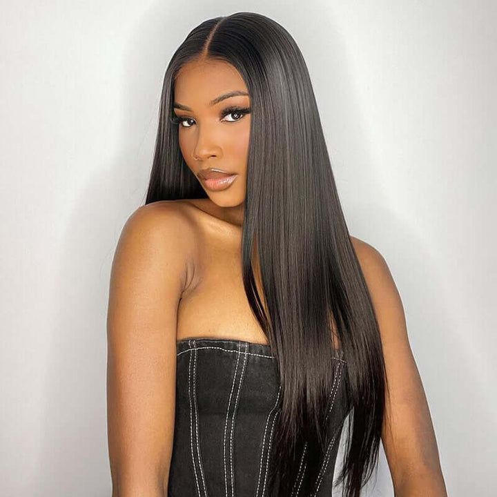 Buy One Get One Free Straight Lace Frontal Wig Plus Highlight Bob Wig
