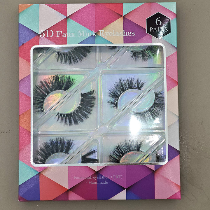6 Pairs/Pack 5D Eyelashes