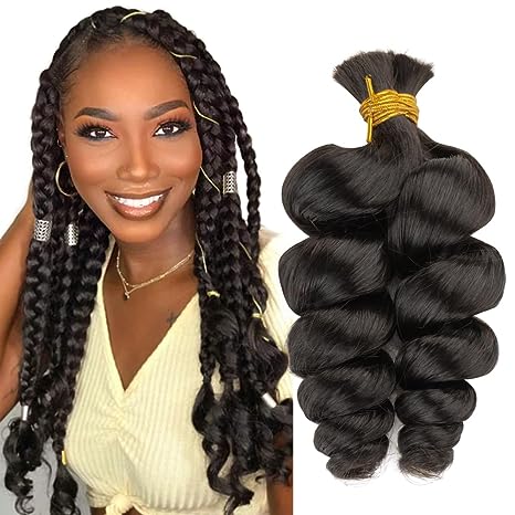 Boho Braids Loose Wave Bulk Human Hair For Braiding