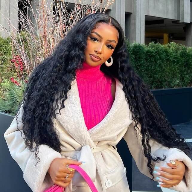 250% Loose Deep Wave Front Wig 13x4 Lace Frontal Human Hair Wigs For Women Pre Plucked Front Wig