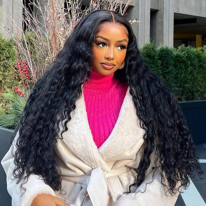 250% Loose Deep Wave Front Wig 13x4 Lace Frontal Human Hair Wigs For Women Pre Plucked Front Wig