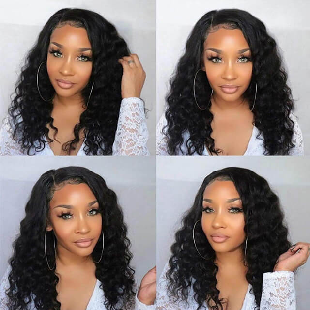 Burgundy Tight Loose Wave HD Lace Frontal Wig Human Hair Wigs