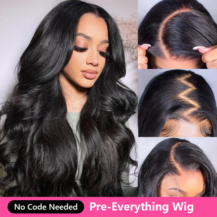 Ready to Wear 7x5 6x4 Glueless Human Hair Wigs Pre-Everything Body Wave Lace Closure Wig