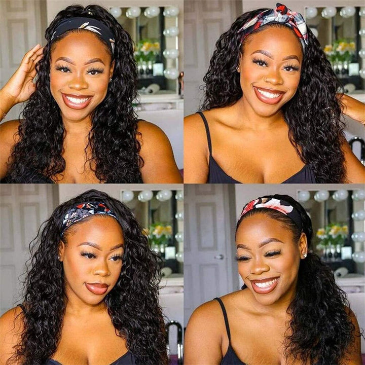 BlingHair Kinky Curly Headband Human Hair Wig No Code Needed