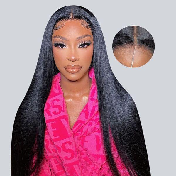 Ready to Wear Straight Out of the Box Glueless Lace Closure Wig with Pre Cut Lace