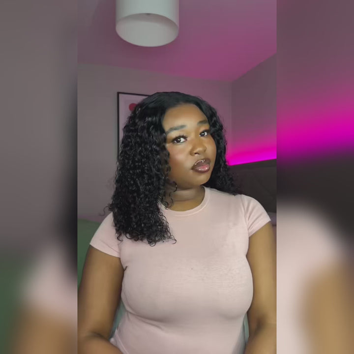 Spiral Curly 4x6 Wear & Go Short Bob Wig Pre-Bleach Knots Human Hair Glueless Pre-Cut Lace Wig