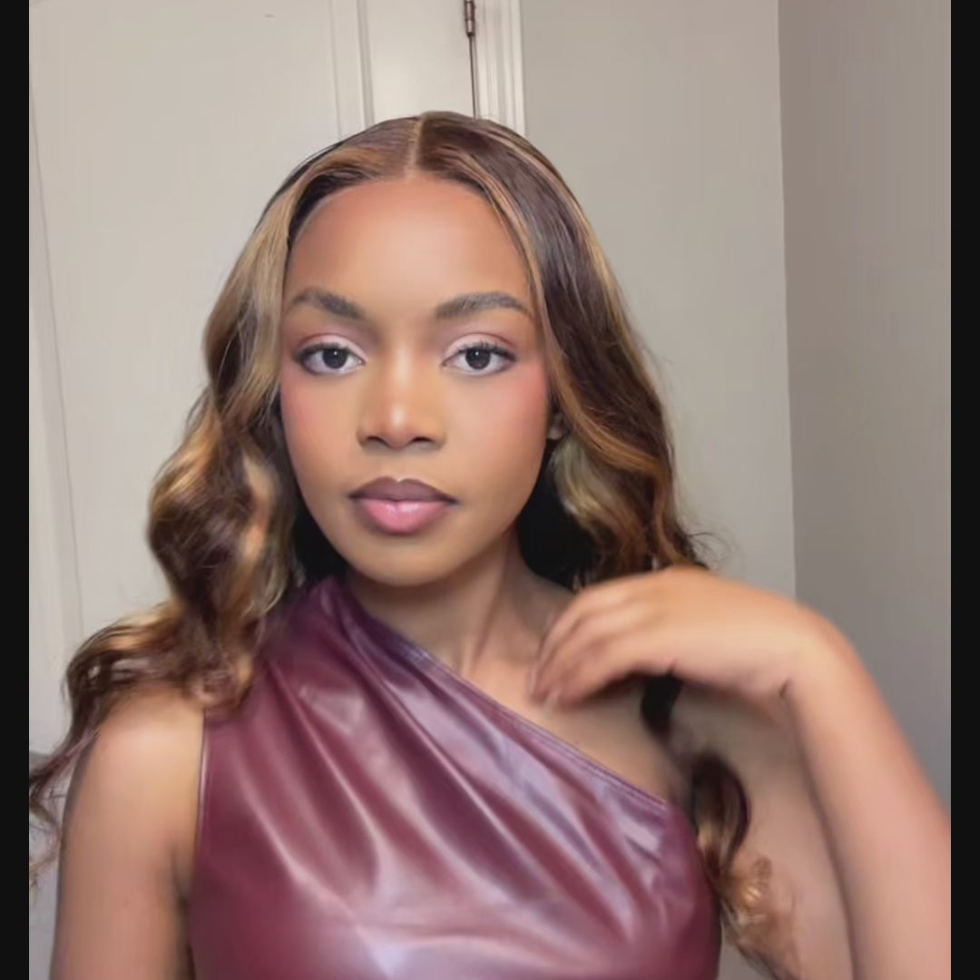 Bling Hair P4/27 Highlight Wigs 13x4 / 4x4 Lace Wigs Body Wave Virgin Hair Pre-Colored