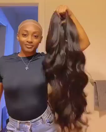 Pre Cut Body Wave Lace Closure Wig with Pre Plucked Hairline Wear&Go HD Lace Glueless Wigs