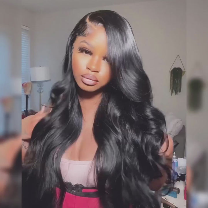Breathable Soft Human Hair Body Wave 13x4 13x6 HD Lace Front Wig Melted All Skin