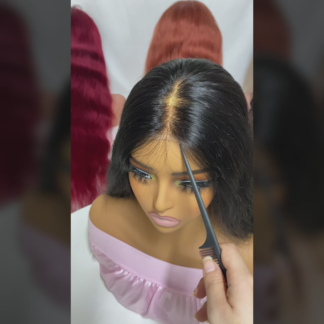7x5 Ready to Wear Glueless Human Hair Wigs Body Wave Bleached Knots Pre-Cut 6x4 Lace Closure Wig