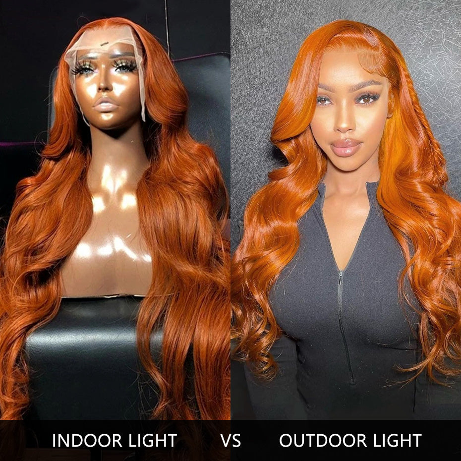 Bling Hair Glueless 7x5 Lace Closure Wig Put On and Go Ginger 13x4 13x6 Lace Frontal Human Hair Wigs