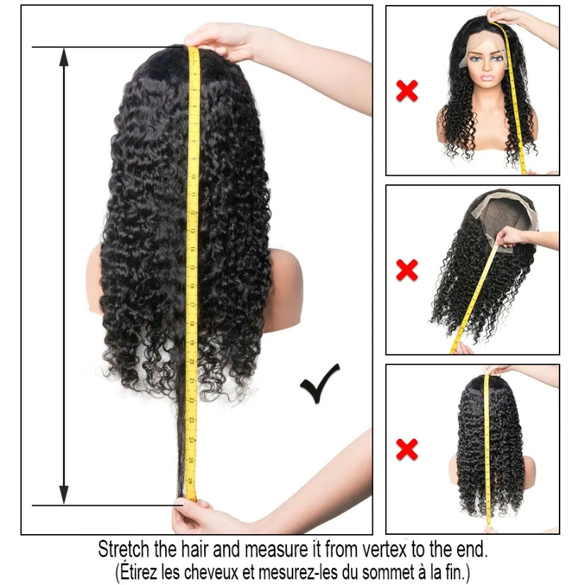 13x4/13x6 Lace Frontal Wigs Human Hair Kinky Curly Frontal Wig Brazilian Wave Curly Wigs for Women 180% Density