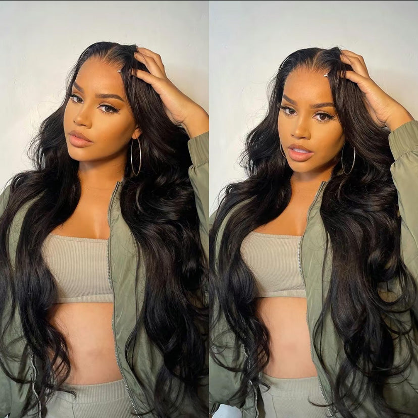 Bling Hair Body Wave 13x4 Transparent Lace Front Wigs Human Hair Glueless 13x6 Lace Frontal Wigs