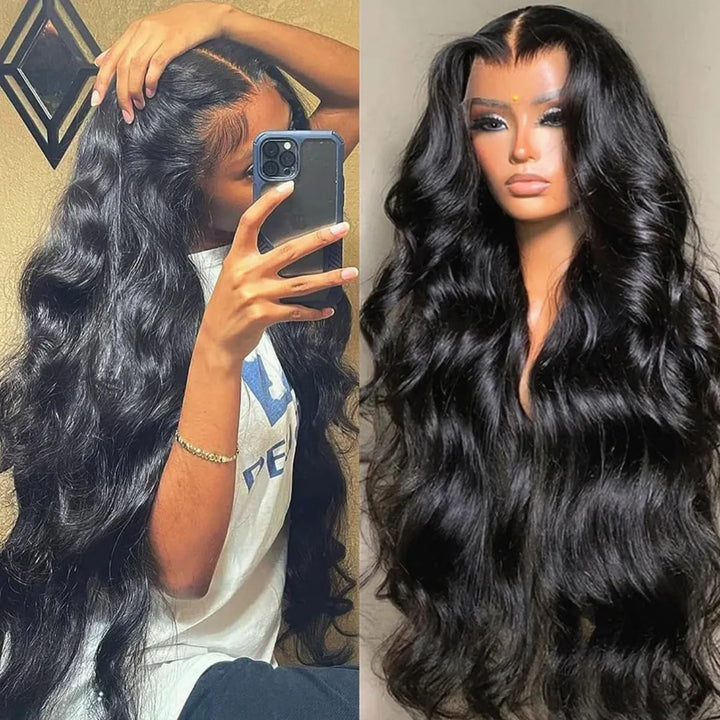 Bling Hair Body Wave 13x4 Transparent Lace Front Wigs Human Hair Glueless 13x6 Lace Frontal Wigs
