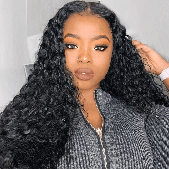 Water Wave HD 13x4 Frontal Human Hair Wigs Pre Plucked Invisible Lace Wig