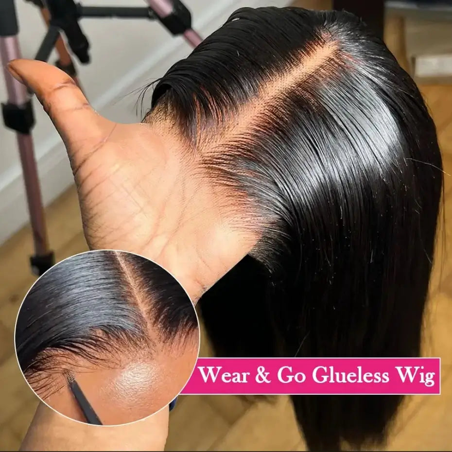 Ready to Wear Straight Out of the Box Glueless Lace Closure Wig with Pre Cut Lace