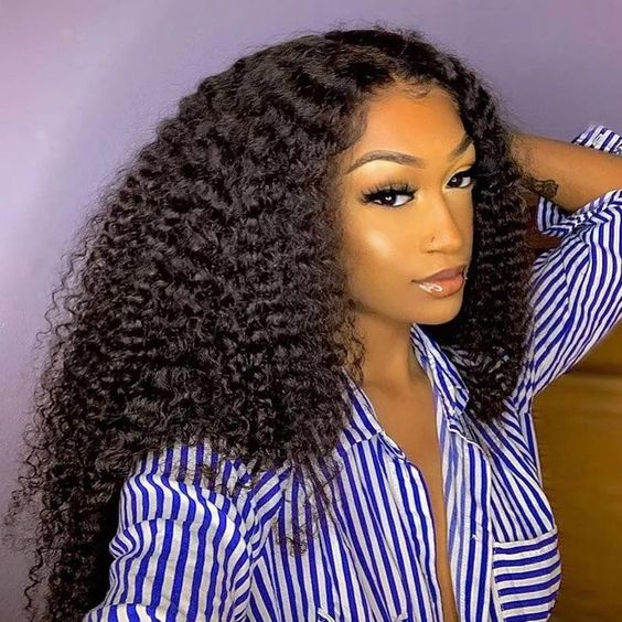Buy One Get One Free V Part Curly Wig Plus Transparent 13x4 Lace Frontal Piano Color Bob Wig