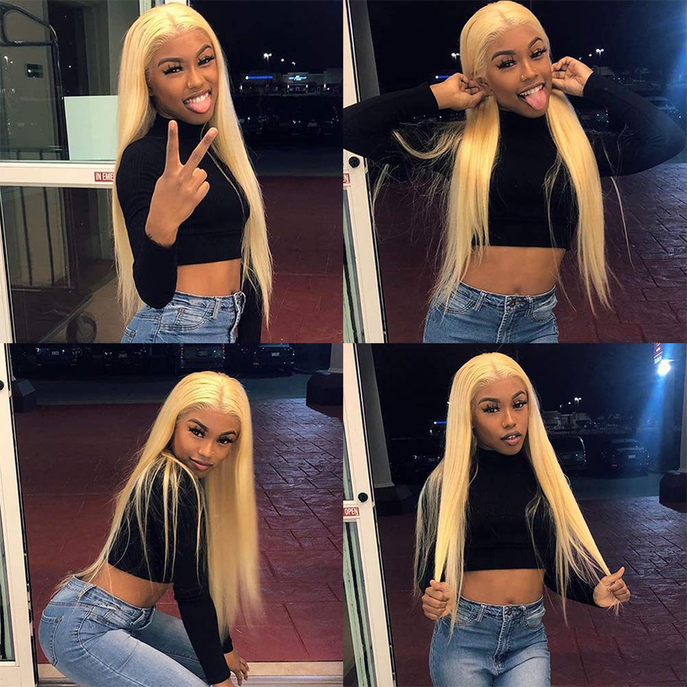 Straight Hair 10A Grade 100% Virgin Human Hair 1 Bundle Deal 613# Color Bling Hair