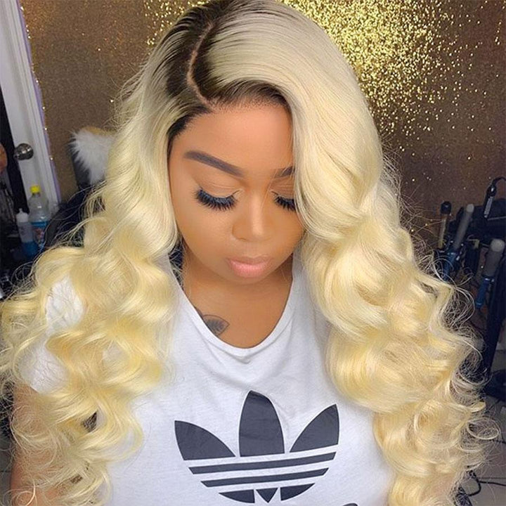 Brazilian Body Wave 3 Bundles 100% Human Hair Weave Bundles 1B/613 Color Virgin Hair 12A Grade Bling Hair