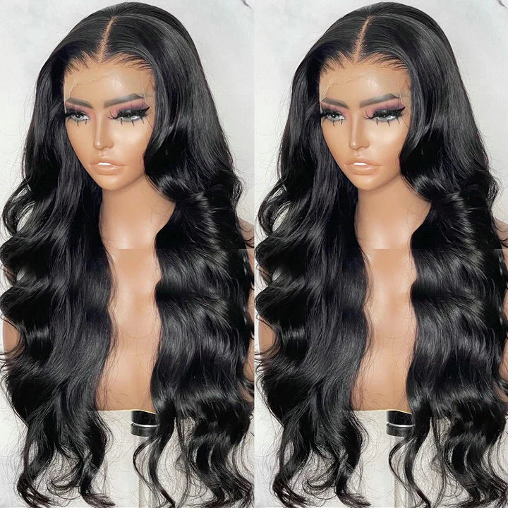 Super Sale $92.5 18" Body Wave 13X4 Lace Frontal Human Hair Wig