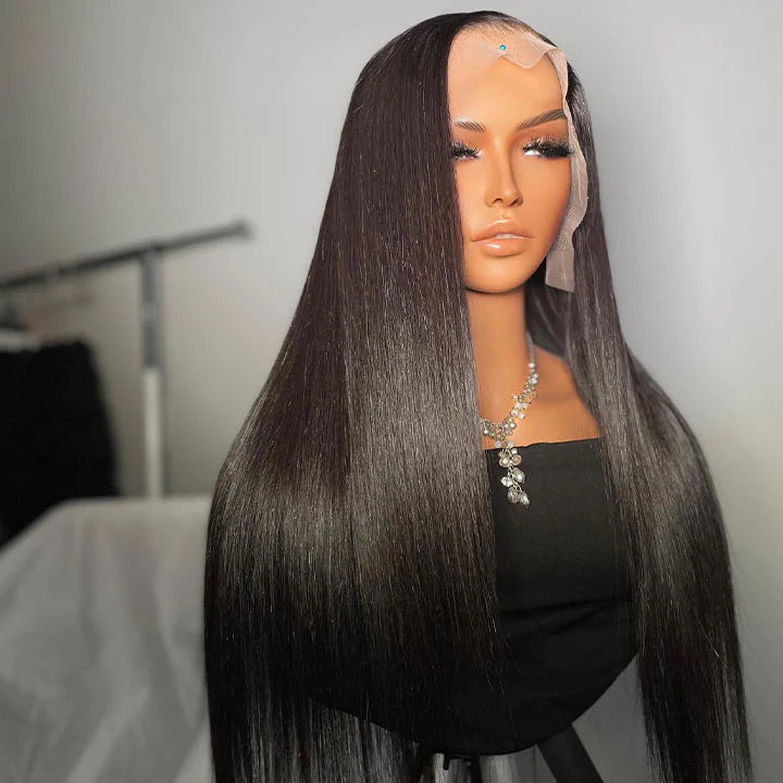 Bling Hair 13x4 HD Lace Front Wigs Straight Virgin Hair Wigs With Baby hair Melted Match All Skin