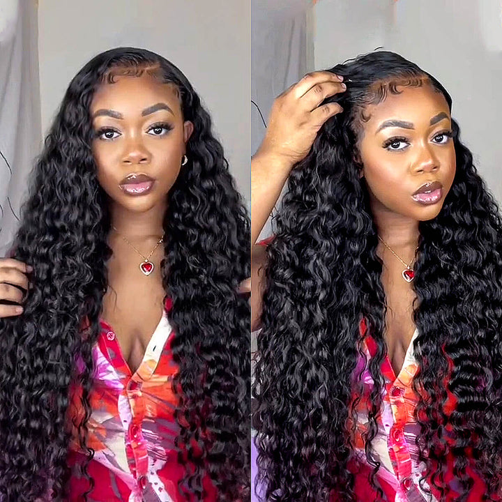 Bling Hair Water Wave 5x5 HD Lace Human Hair Wig Skin Melt Invisible Lace Wig