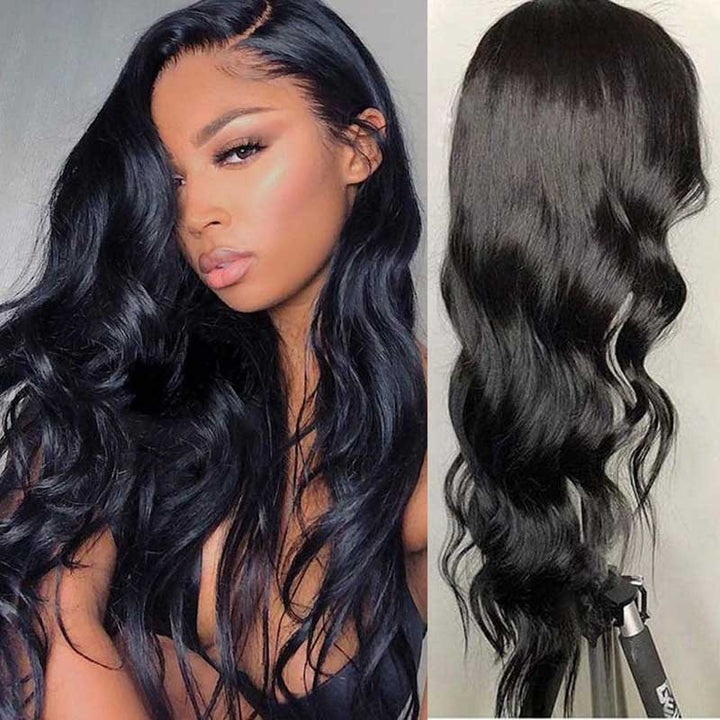 Super Sale $92.5 18" Body Wave 13X4 Lace Frontal Human Hair Wig
